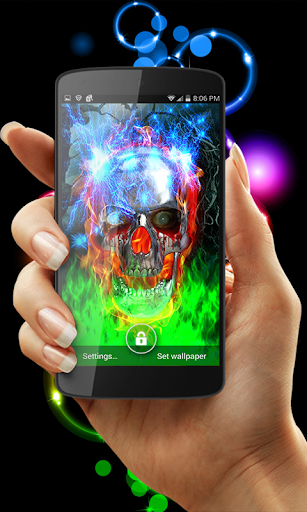 免費下載娛樂APP|Metal Skull Electric Shock LWP app開箱文|APP開箱王
