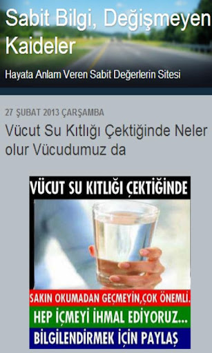 Sabit Bilgiler Bilgi Sayfası