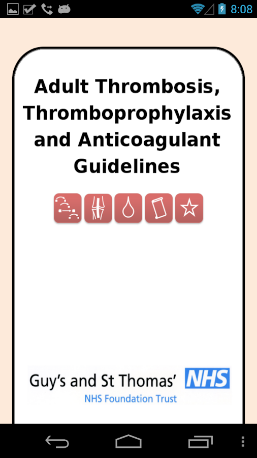    Thrombosis Guidelines- screenshot  