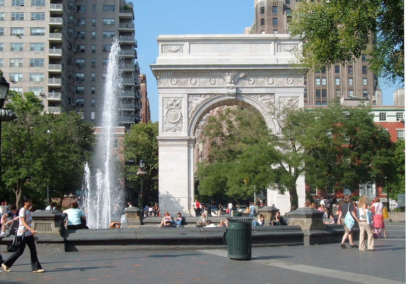 Washington Square in lower Manhattan is a great place for people watching.