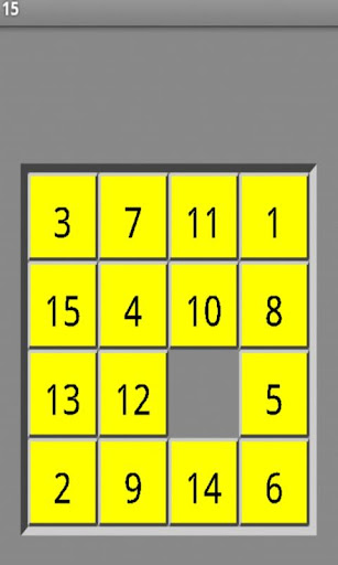 sliding puzzle 15