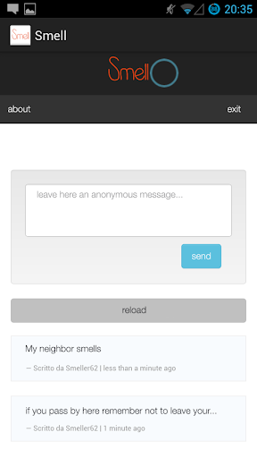Smell - geolocated messages