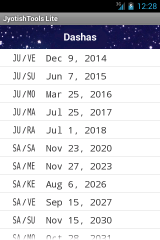 Jyotish Tools Lite Screen 3