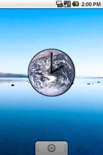 Blue Marble Clock