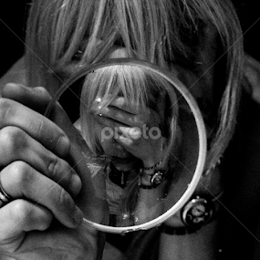 Double Vision by Alis La Luna - Black & White Portraits & People