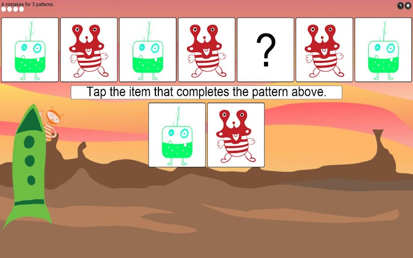 Kids Pattern Recognition Screen 1