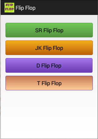 Flip Flop Excitation Table