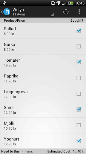 Shopping List Pro