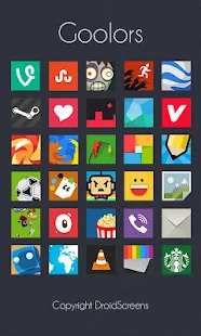 Goolors Square - icon pack - screenshot thumbnail