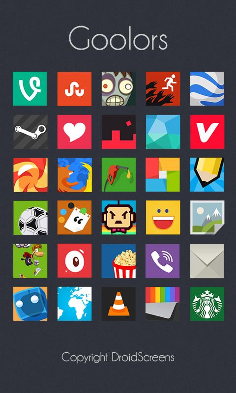 Goolors icons GO/Apex/Nova/ADW - screenshot