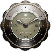Dragon Clock widget beige