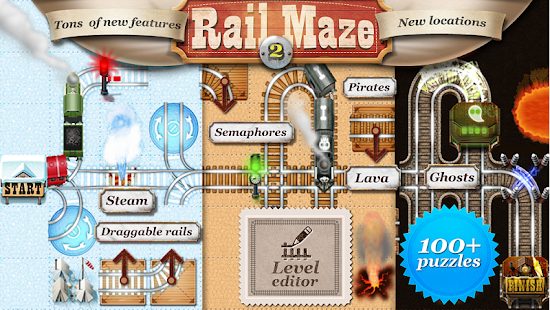 Rail Maze 2 : Train puzzler 4.4.4 APK + Mod (Unlimited money) untuk android