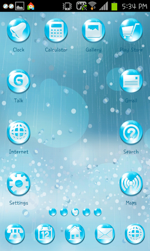 【免費個人化App】Raindrops go launcher theme-APP點子