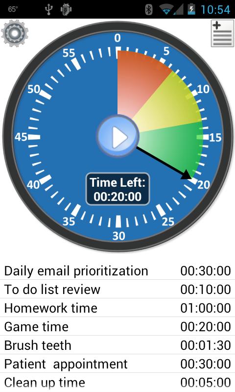 Android application Activity Timer - Productivity screenshort