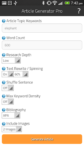 Article Generator Pro