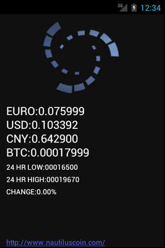 Nautiluscoin Price Ticker