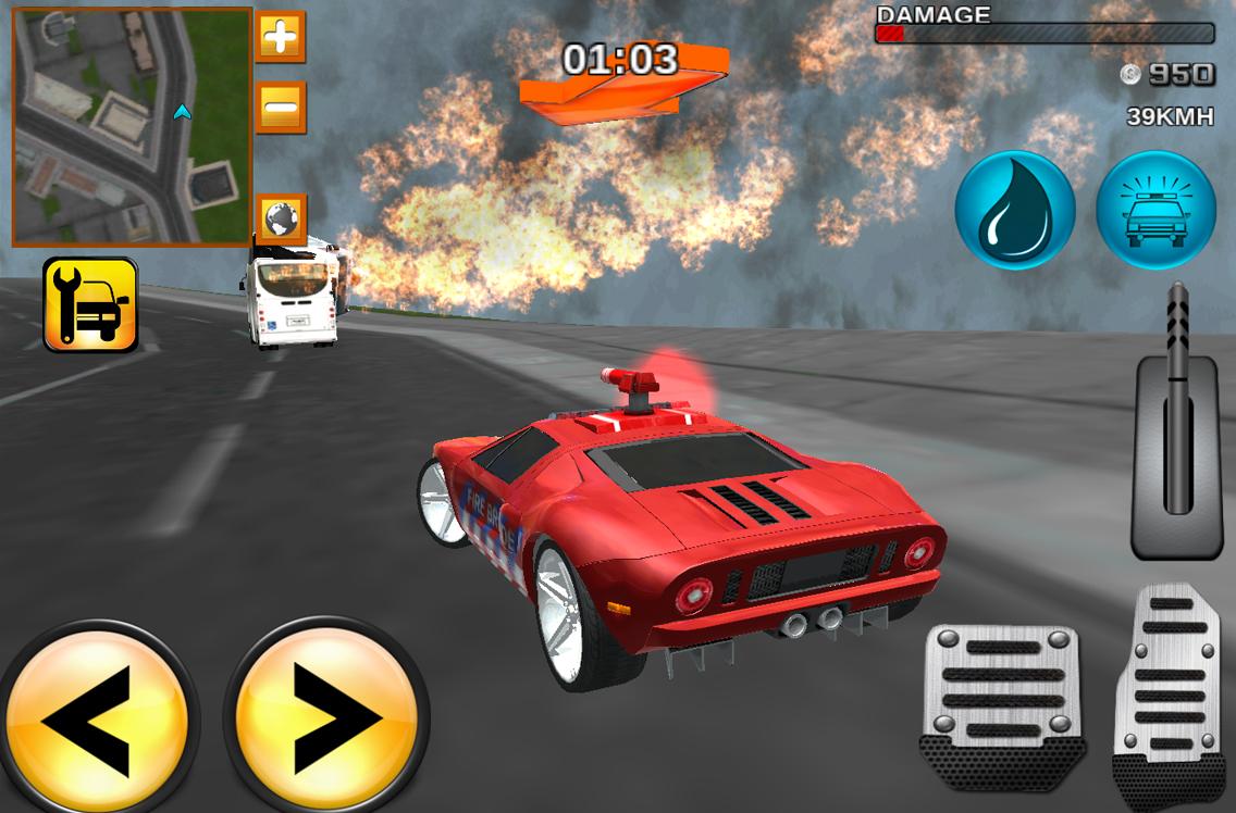Crazy Driver Fireman Duty 3D android games}