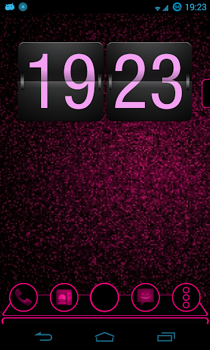 Holo Pink Next Launcher Theme