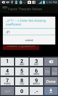 Factor Theorem Deluxe Screenshots 1