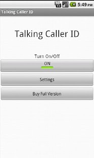 Talking Caller ID Screenshot
