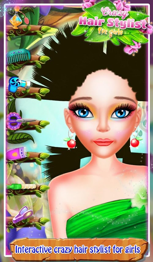 Android application Crazy Hair Stylist For Girls screenshort