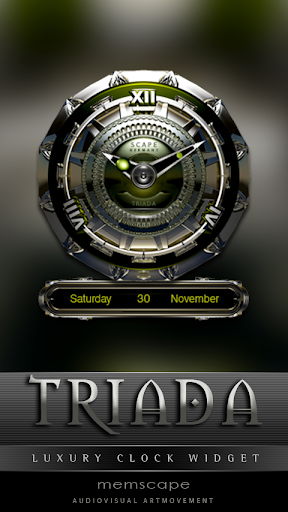 【免費個人化App】TRIADA Luxury Clock Widget-APP點子