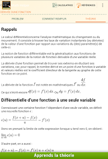 Math Helper: Algèbre et Calcul - screenshot thumbnail