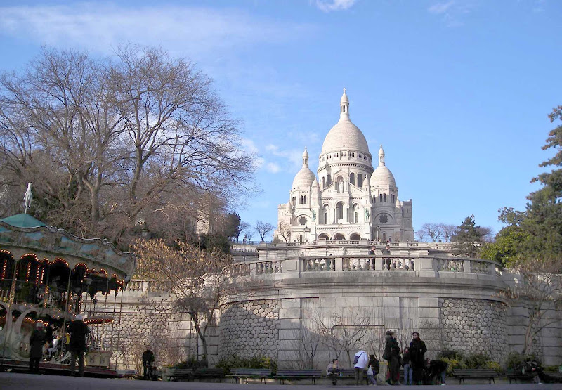 The Sacre Coeur in Paris.