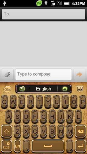 GO Keyboard Steam Punk theme