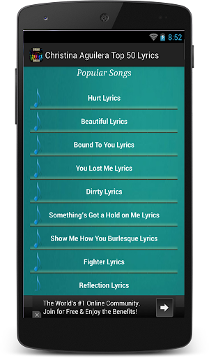 【免費音樂App】Christina Aguilera Songs-APP點子