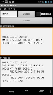 Weather Stations screenshot for Android