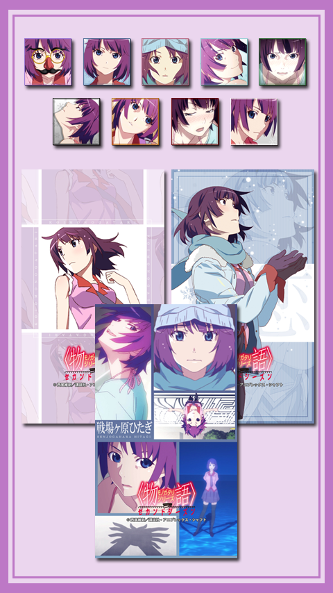 Android application ライブ壁紙/戦場ヶ原ひたぎ &lt;物語&gt;シリーズセカンドシーズン screenshort