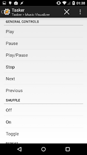 Music Visualizer Tasker plugin