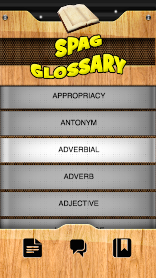 Android application SPAG Glossary screenshort