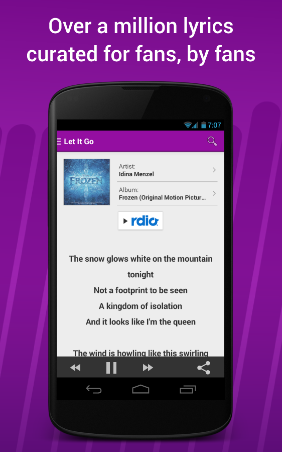 Lyrically - Music Lyrics - screenshot