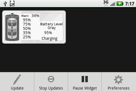 Battery Level Gray