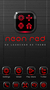 How to mod Neon Red GO Launcher Theme patch 2.2 apk for laptop