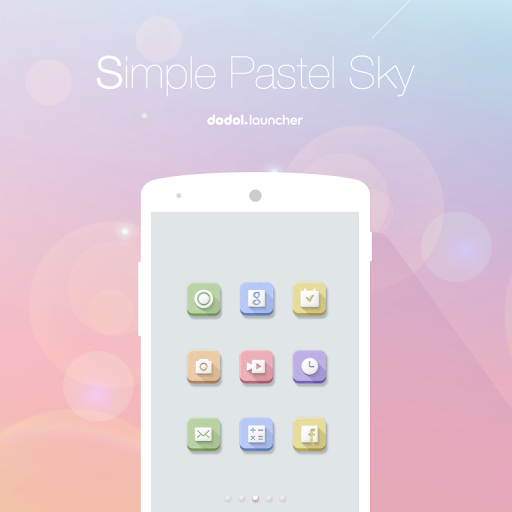 免費下載個人化APP|Simple Pastel Sky Dodol Theme app開箱文|APP開箱王