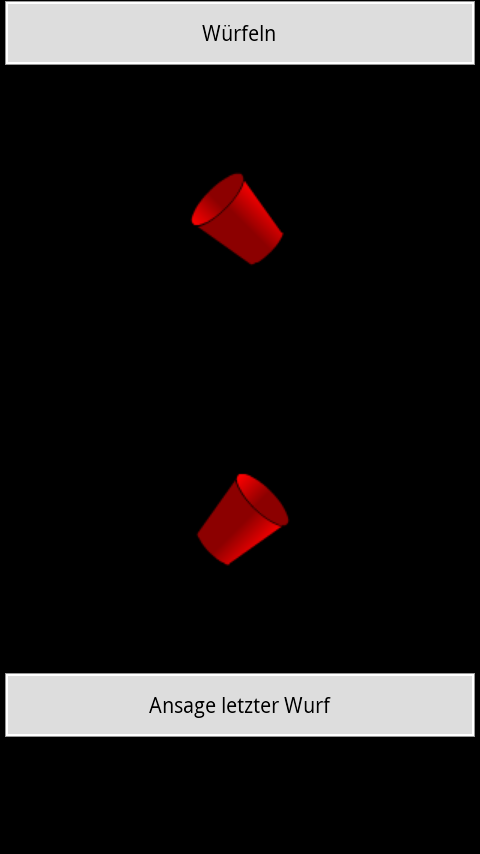 Android application 2 sprechende Würfel screenshort