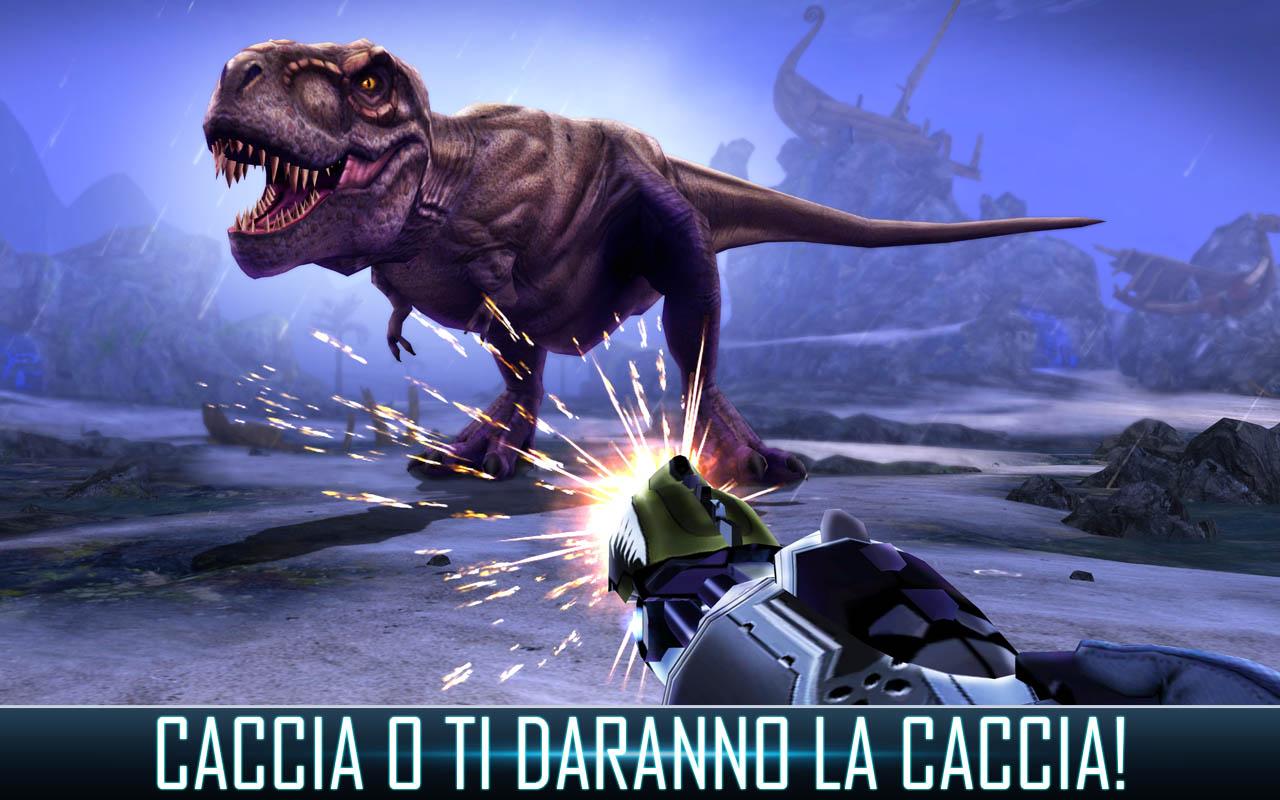 Android application DINO HUNTER: DEADLY SHORES screenshort