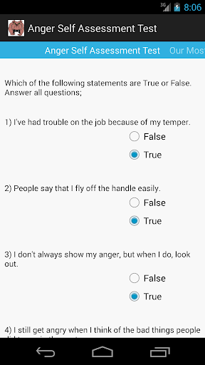 Anger Self Assessment Test