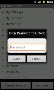 Free MyLists Pro Database APK for PC
