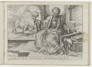 Lucas de evangelist schrijft zijn evangelie