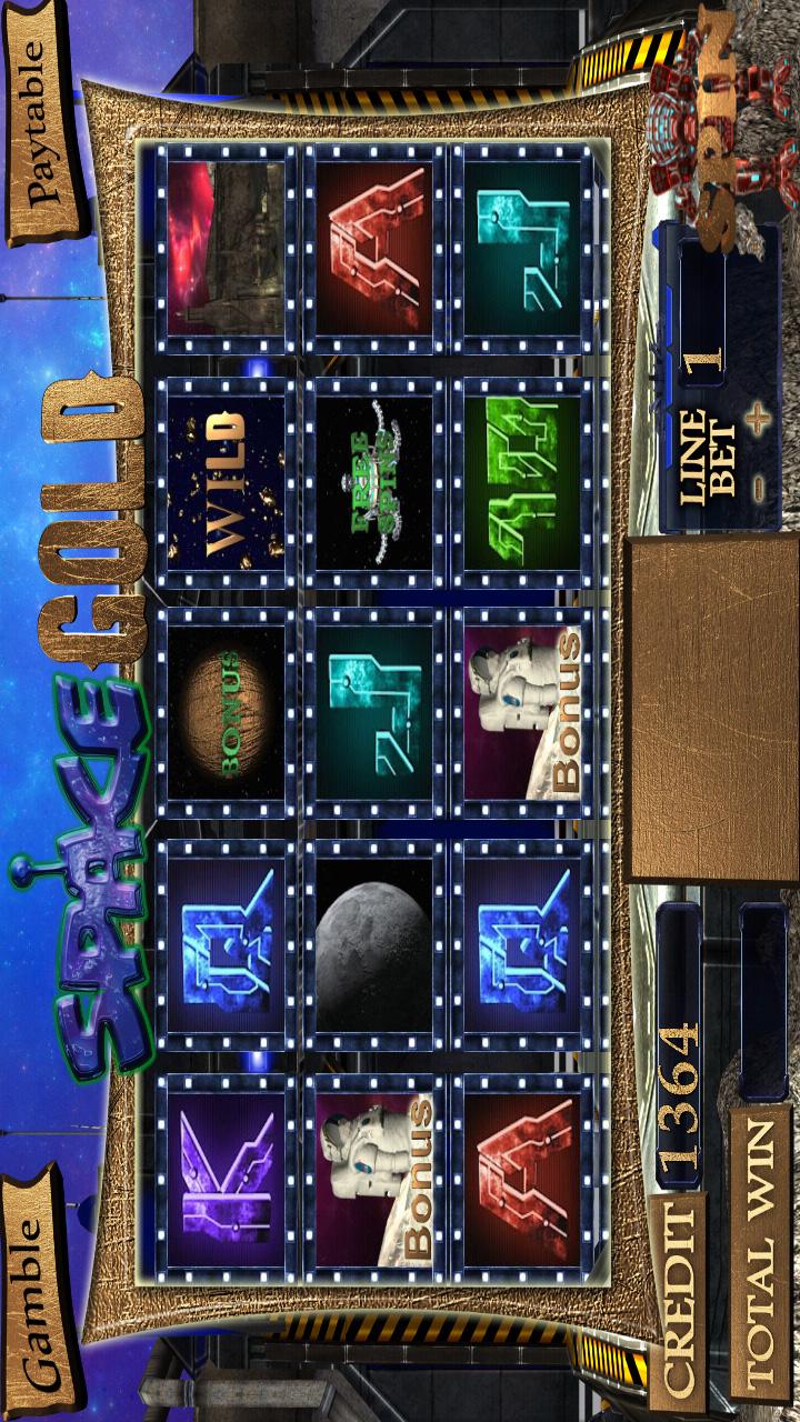 GALACTIC GOLD SLOT MACHINE Screen 1