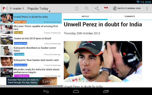 Freader1 - Formula Racing News(圖8)-速報App