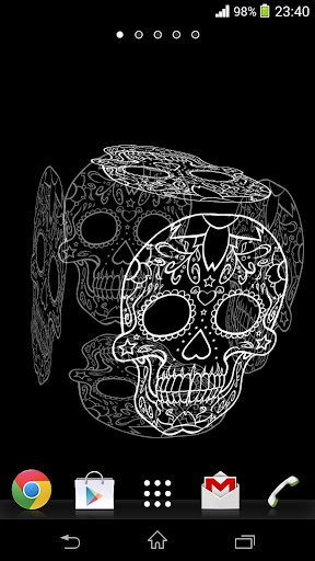 【免費生活App】3D Mexican Skulls LWP-APP點子