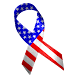 American Flag Ribbon Clock
