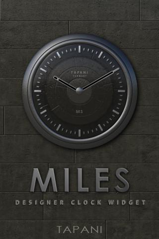 MILES Designer Clock Widget