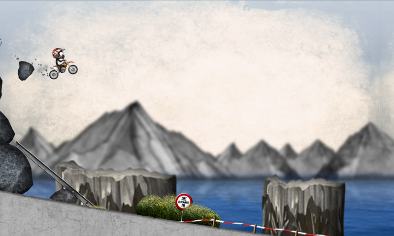 Stickman Downhill Motocross: captura de tela