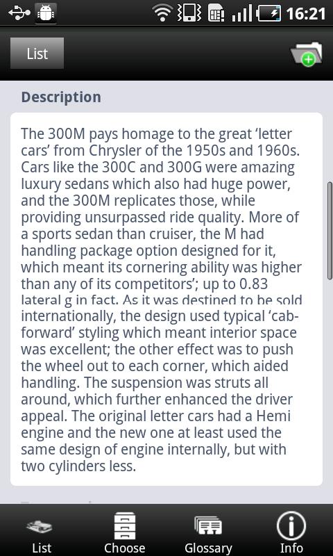 American Classic Cars Guide Screen 3